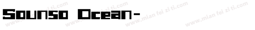 Sounso Ocean字体转换